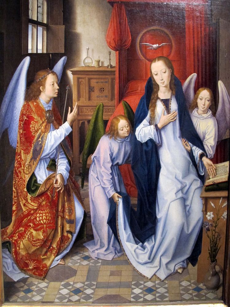 Hans Memling, Annunciation, 1480–89, Metropolitan Museum of Art, New York