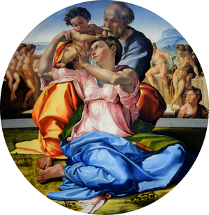 Michelangelo, Doni Tondo, 1507, Uffizi, Florence