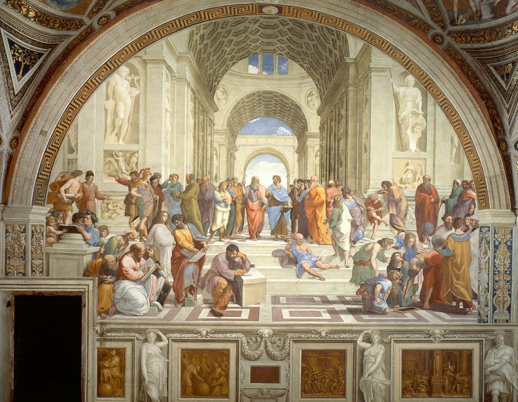 Raphael, The school of Athens (1509-1511 circa), Musei Vaticani, Città del Vaticano