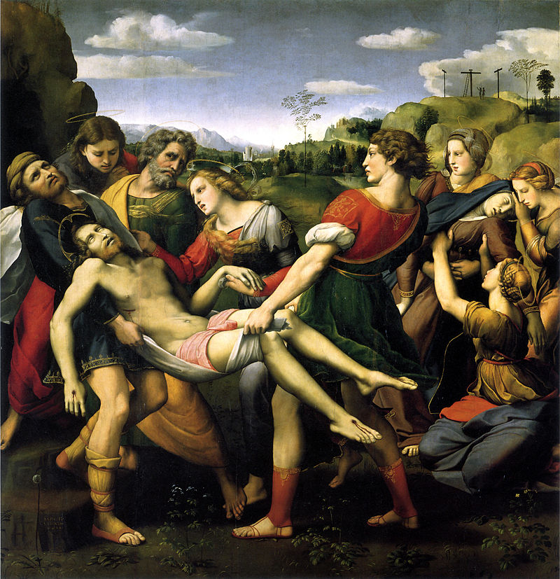 Raphael, The Deposition (Pala Baglione), 1507, Galleria Borghese, Rome